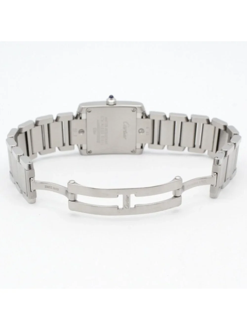 Cartier Watch Tank Francaise SM Black Stainless Steel